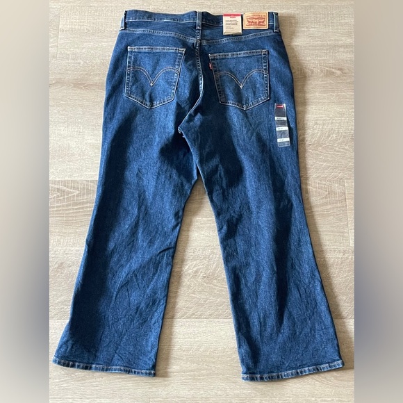 LEVI’S HIGH RISE CROPPED FLARE WOMEN'S JEANS Sz 32 27 NWT - Picture 3 of 8